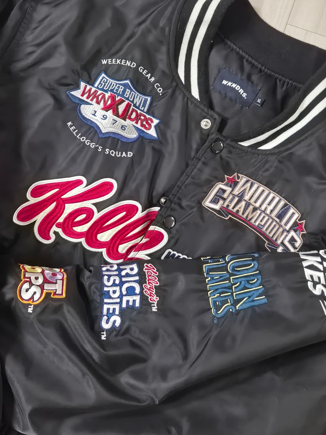 위캔더스 켈로그 바시티자켓 XL 상품이미지2