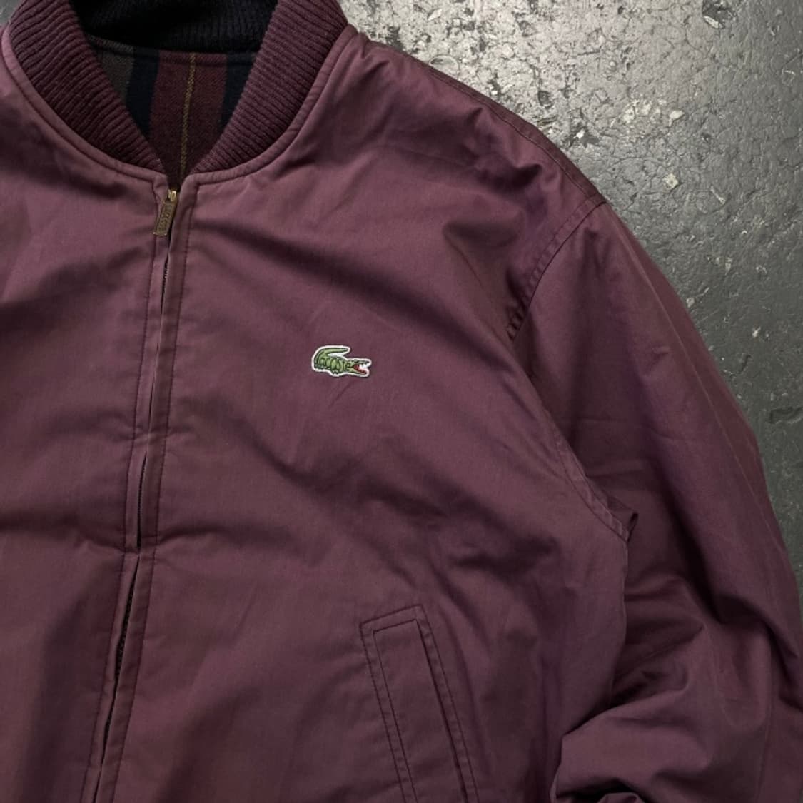 100 라코스테 리버시블 블루종 자켓 상품이미지5