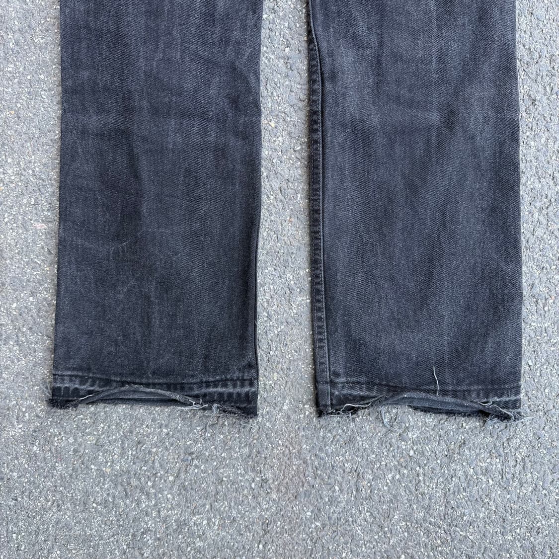 01년 USA 빈티지 리바이스 517 부츠컷 블랙 흑청 상품이미지8