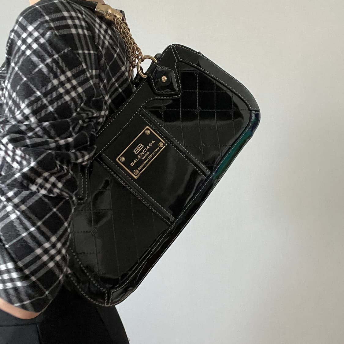BALENCIAGA 00's Enamel tote Bag (금강) 상품이미지1