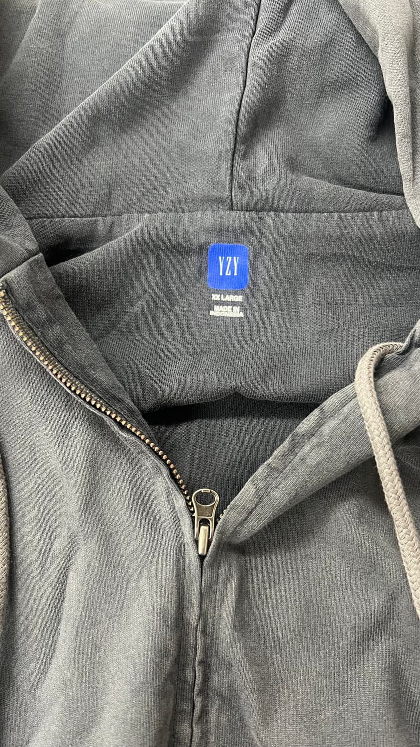 (새상품)이지갭 후드집업 포에틱블랙 XXL 상품이미지3