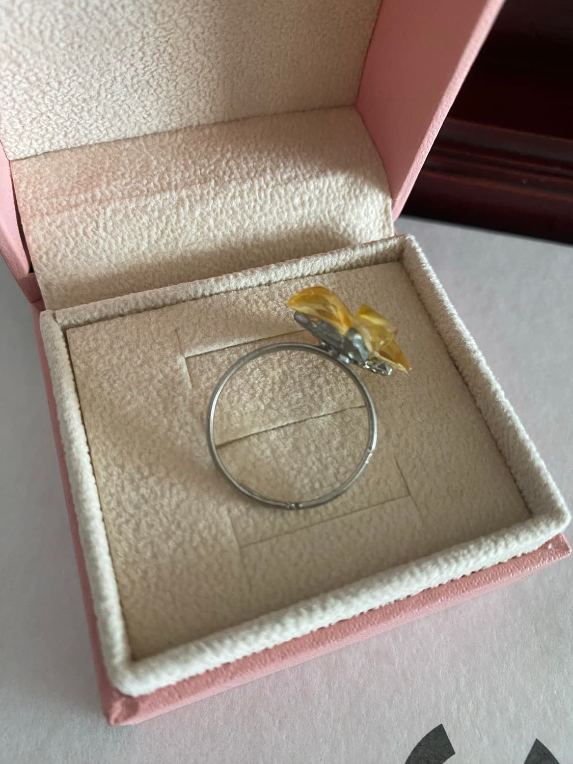 빈티지 노란꽃 반지 일본 수입 반지 상품이미지3