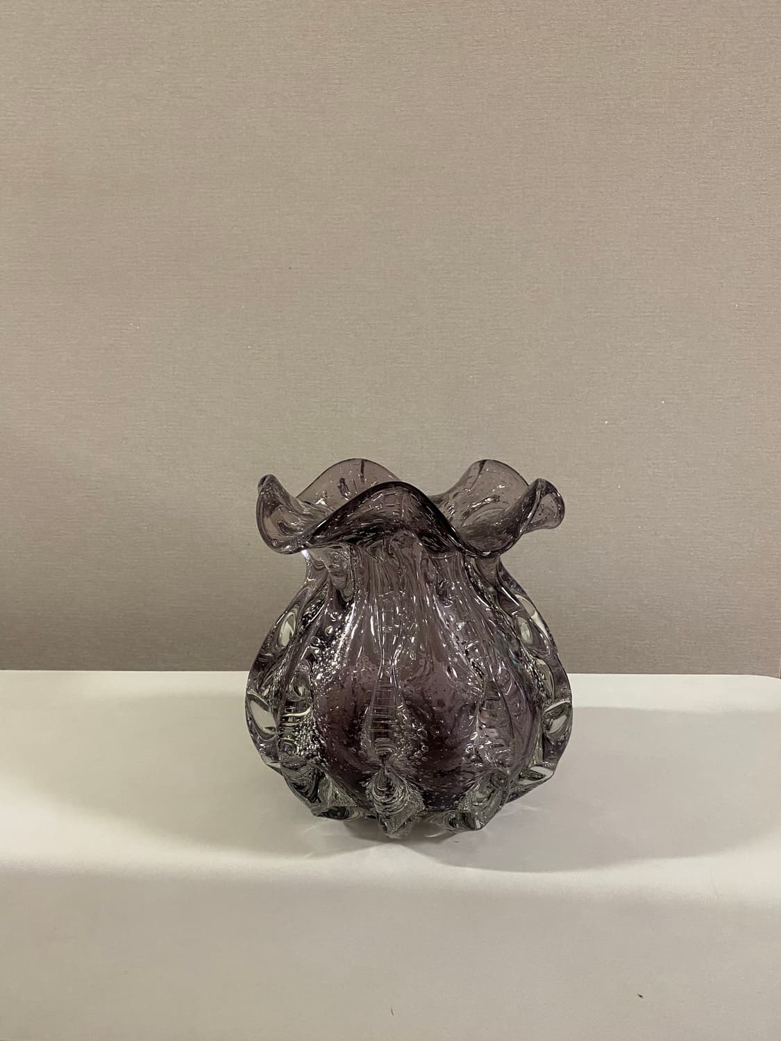 퍼플 빈티지 유리공예 핸드메이드 화병 상품이미지3