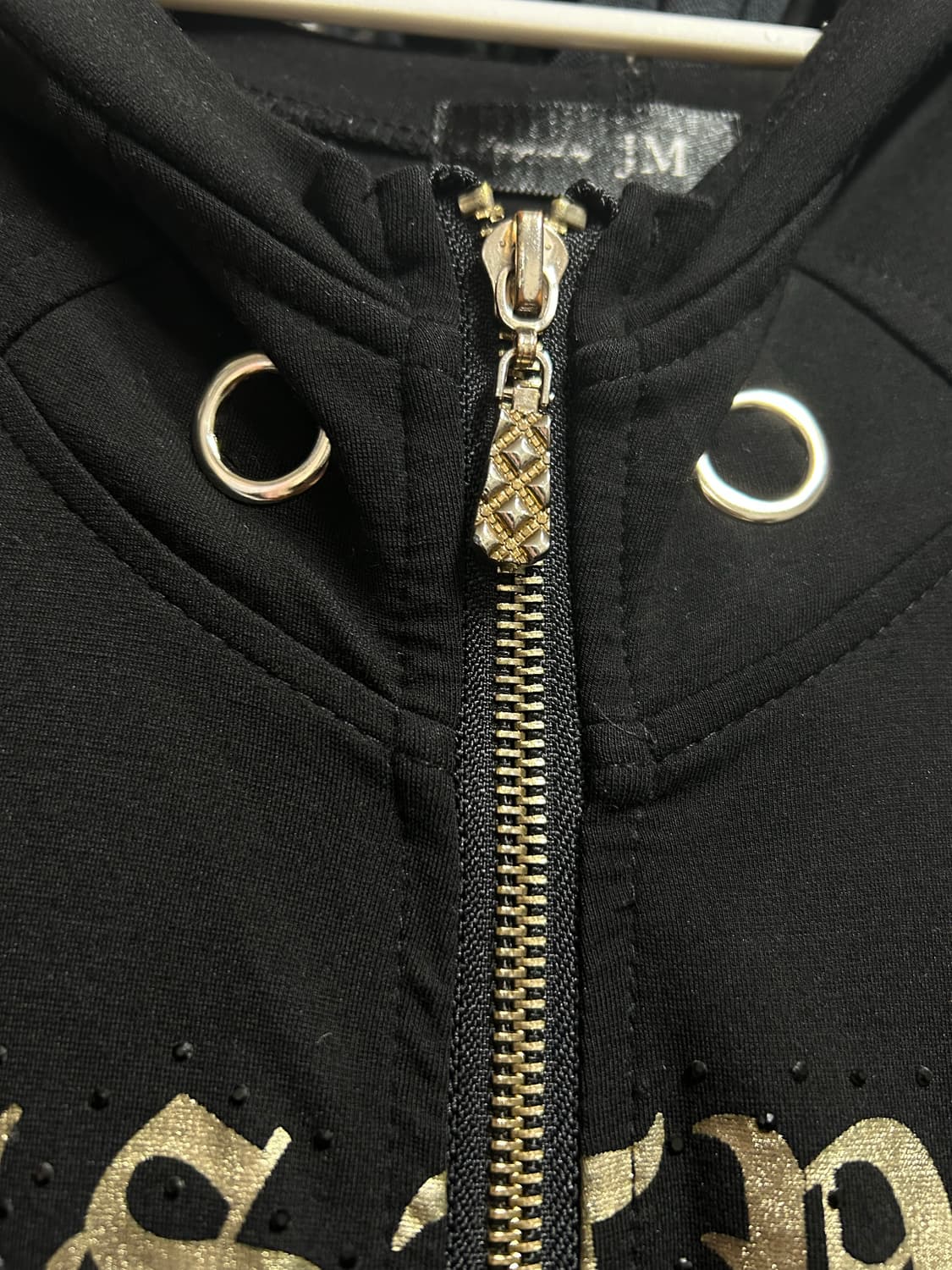 오네갸루 골드 롱 후드 원피스 Y2K 상품이미지2