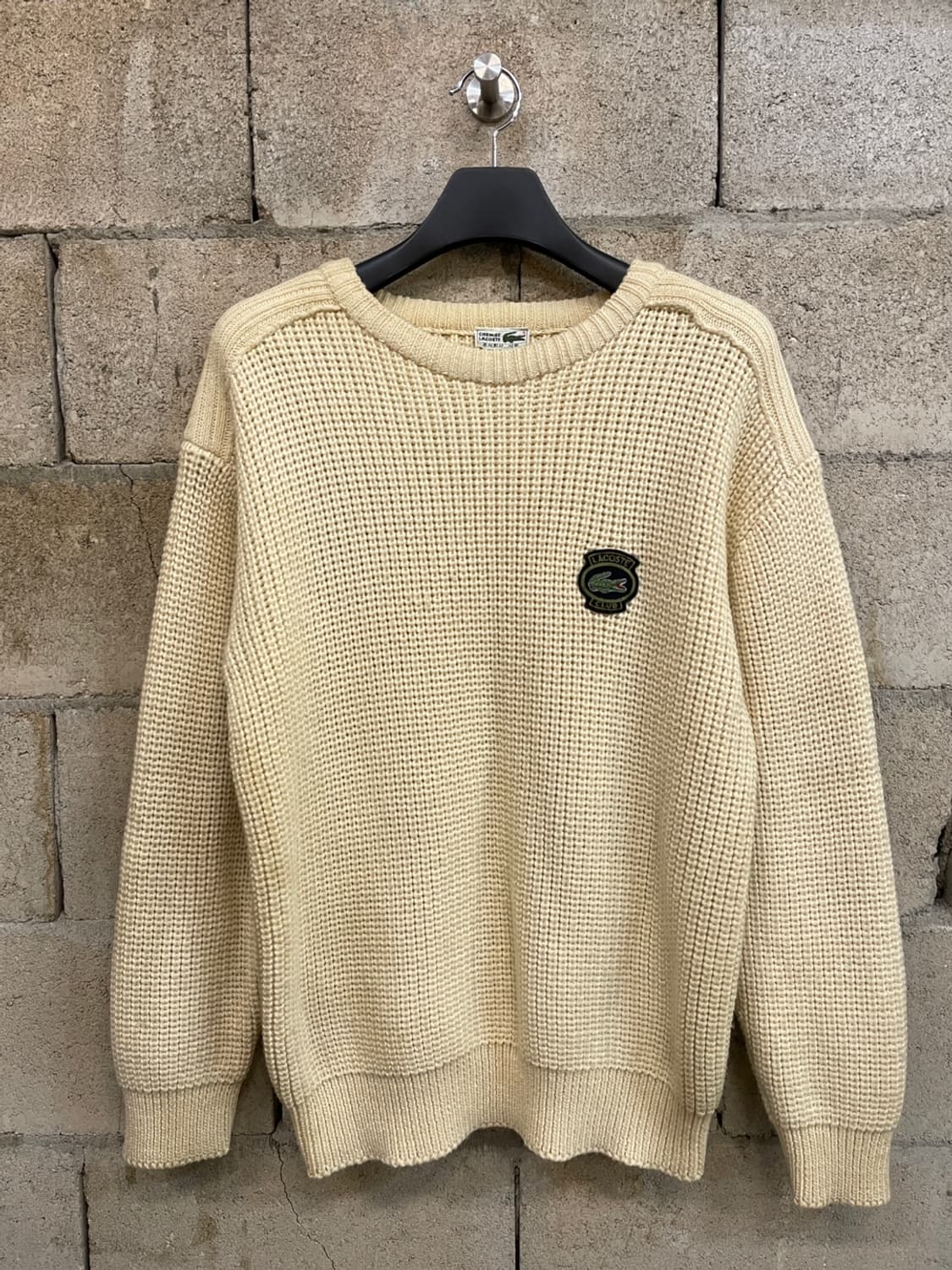 90s 라코스테 헤비 울 피셔맨 니트  상품이미지1