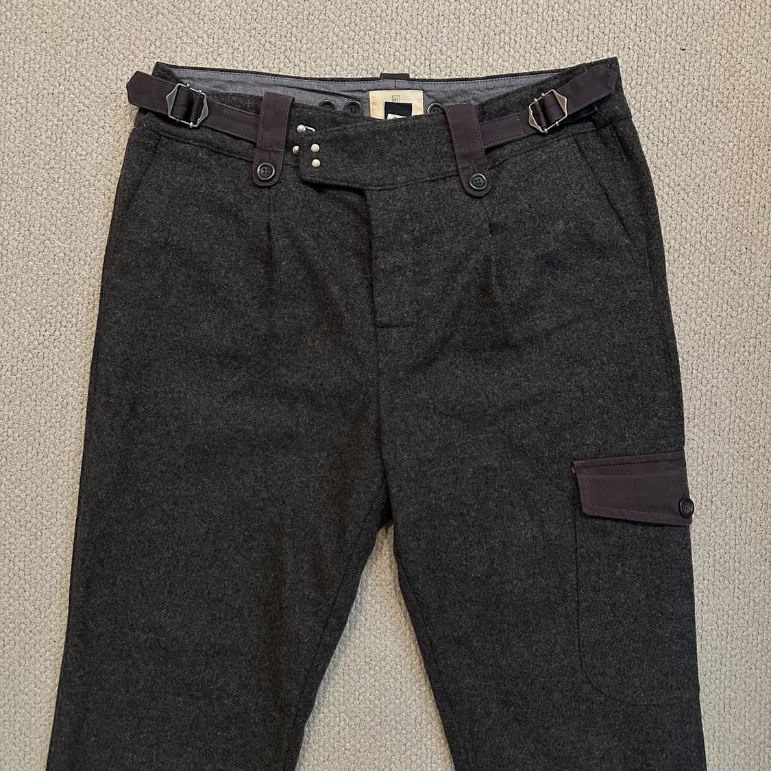 올드갭 GAP 울 세미플레어 카고 팬츠 상품이미지2