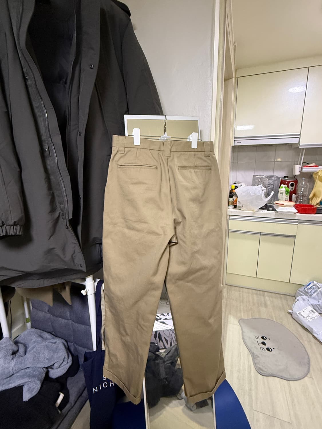 무탠다드 헤비웨이트 CP 와이드 치노 팬츠 [베이지] 상품이미지3