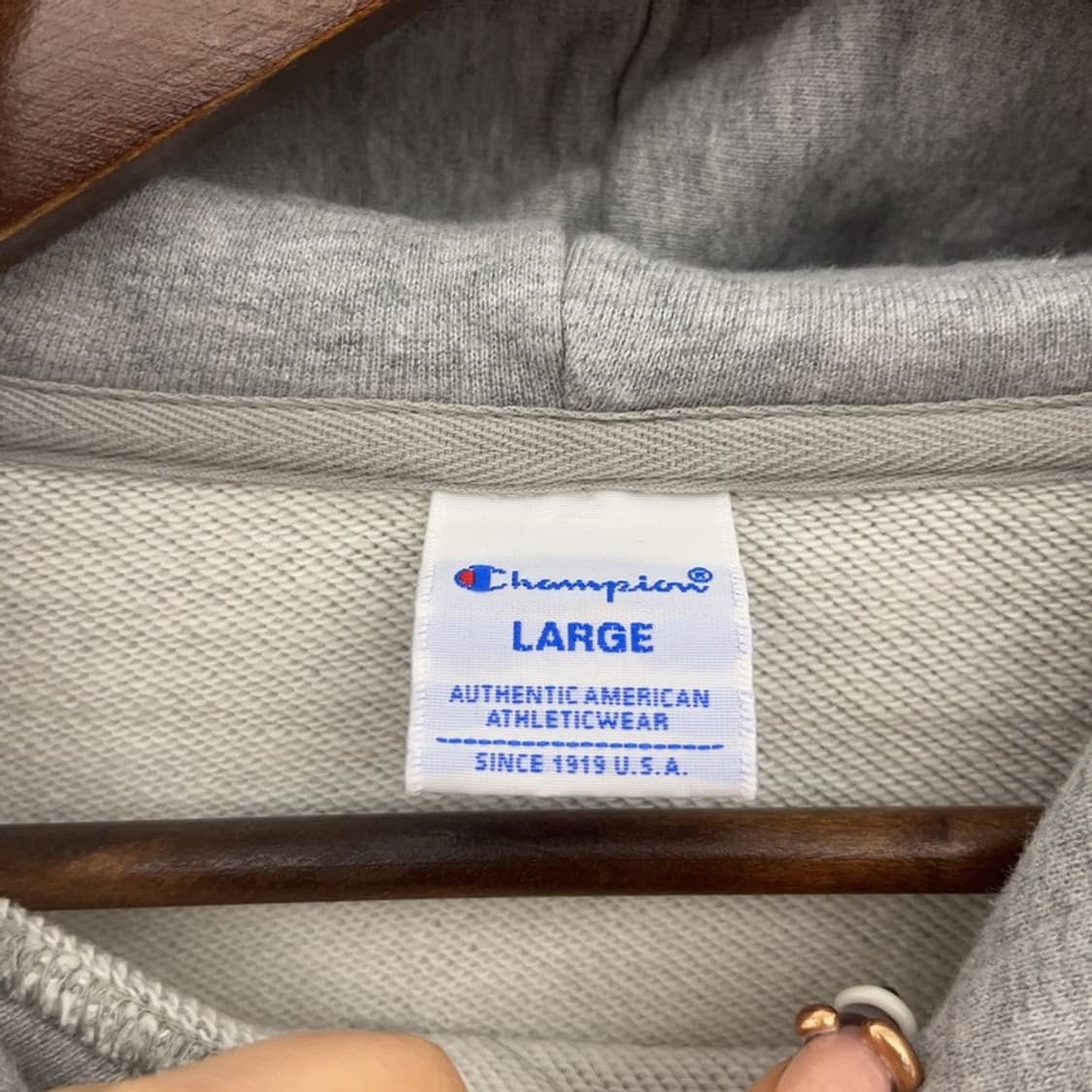 챔피온 올드스쿨 빈티지 스몰로고 후드티 L C07922 상품이미지5