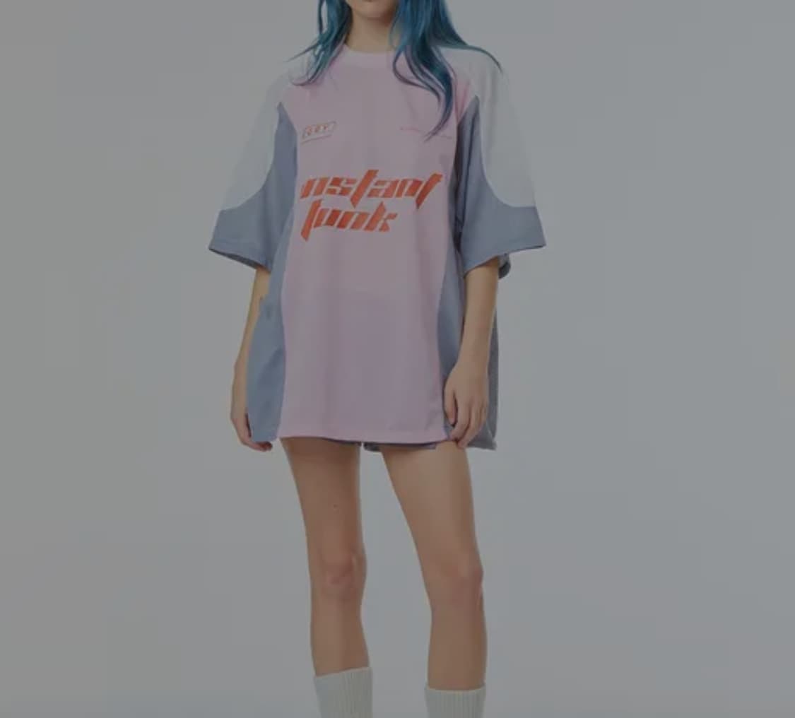 인스턴트펑크 그래픽 져지 반팔 Free _ 여성 상품이미지1