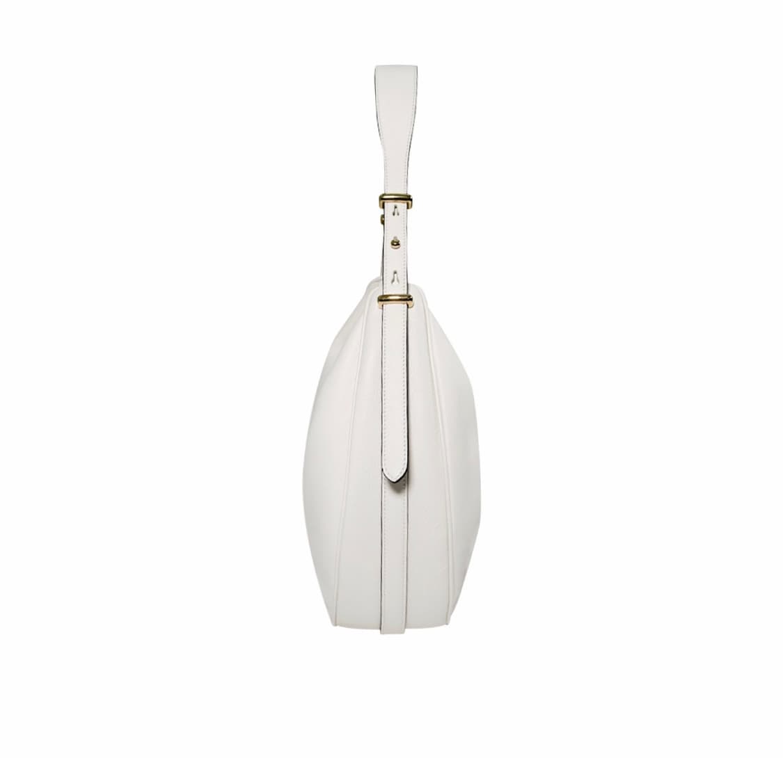 [L] 프라다 여성 아르케 삼각로고 레더 숄더백 화이트 라지 상품이미지2