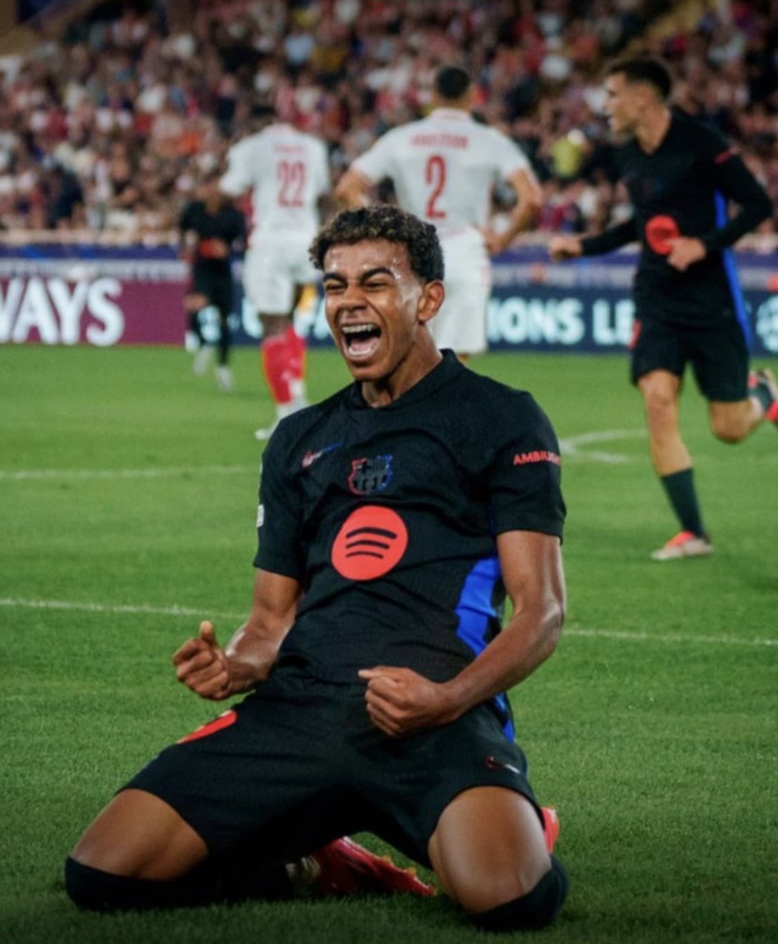 24-25 바르셀로나 어웨이 라민 아말 유니폼 L사이즈 상품이미지8