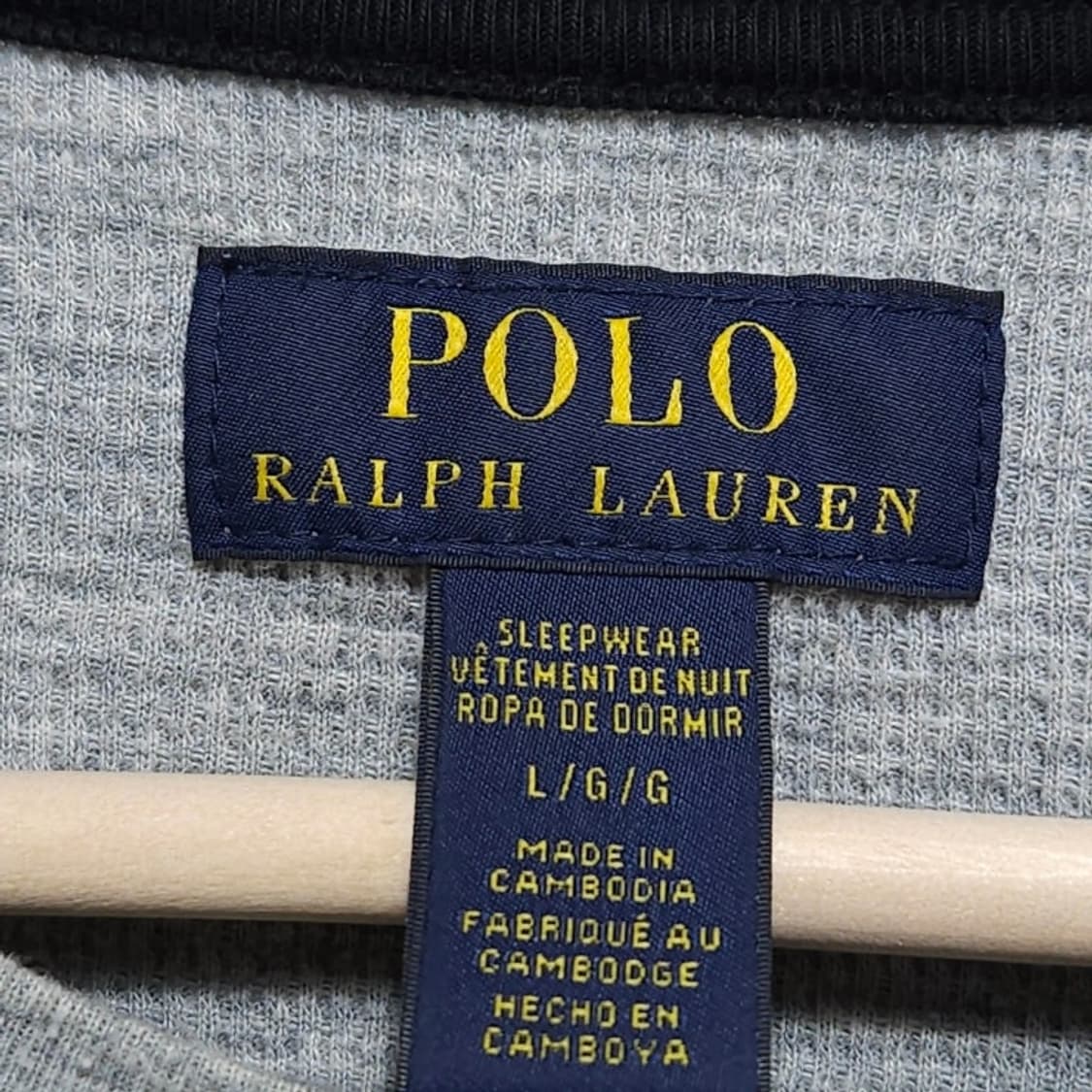 100 POLO 폴로 랄프로렌 와플 니트 긴팔 그레이 상품이미지4