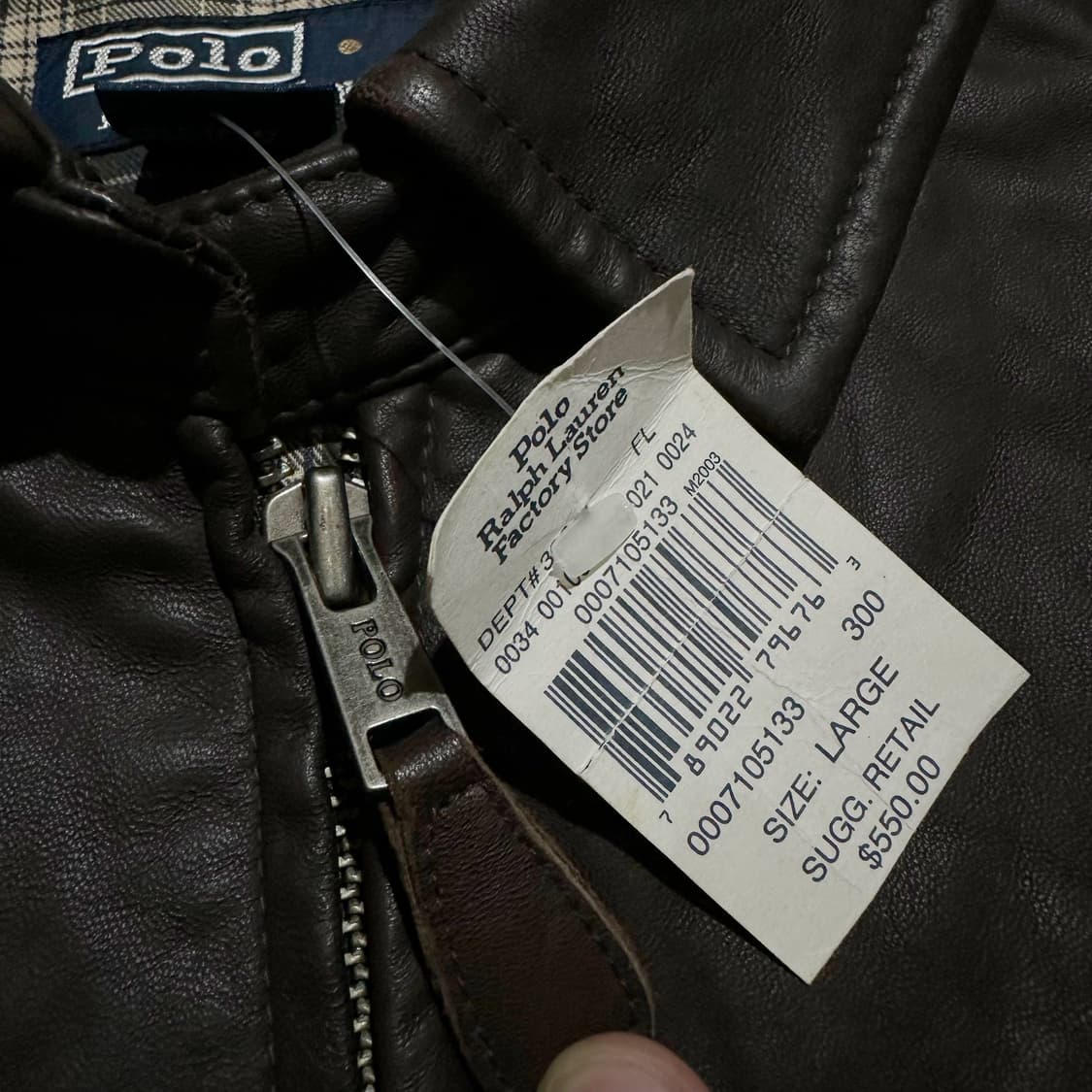 폴로 90's 맥스웰 레더 블루종 자켓 상품이미지6