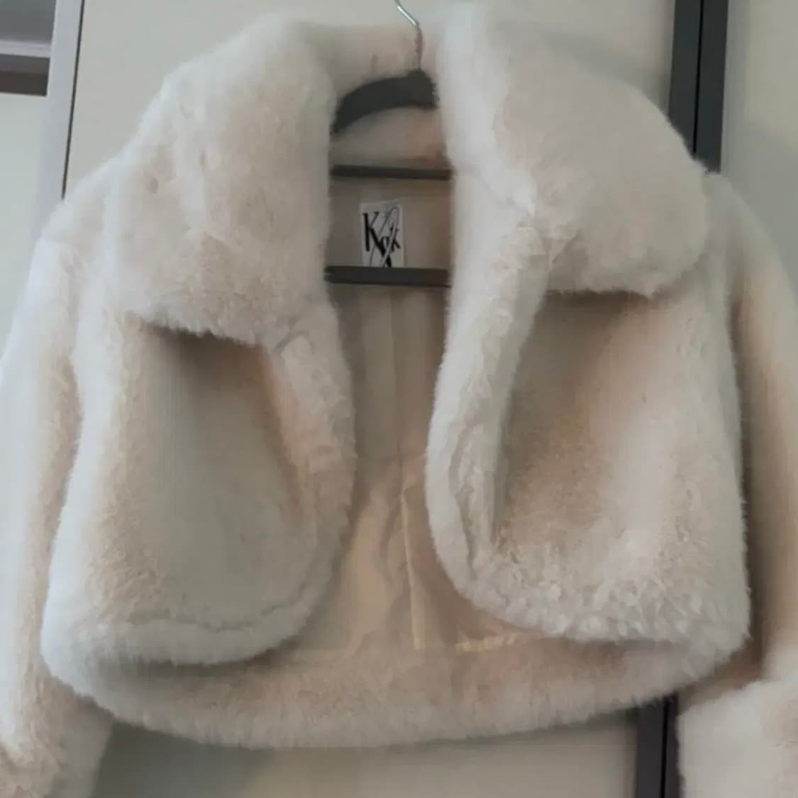 kashiko 아이보리 퍼 코트 상품이미지2