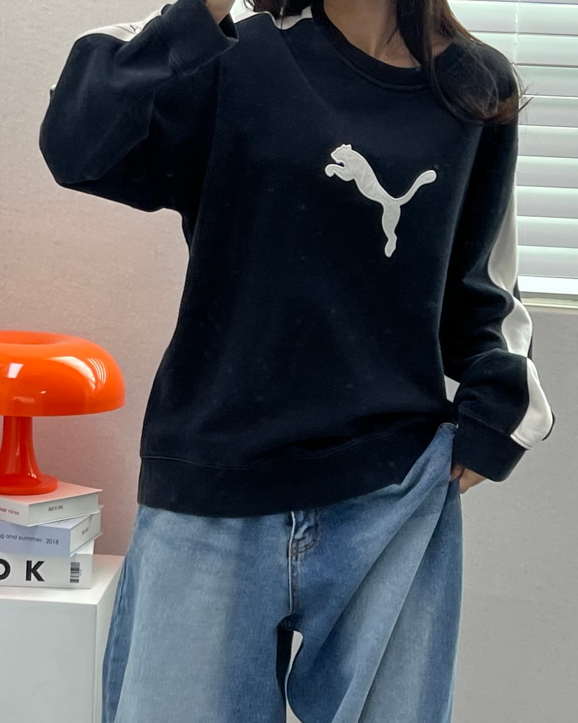 (L)90'S 퓨마 오레오 맨투맨-M1417 상품이미지1