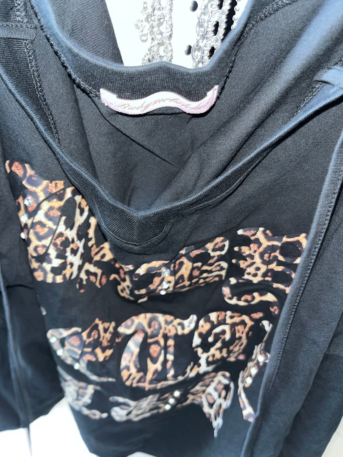 <새상품>베메클 레오파드 로고 스트링 티 상품이미지3