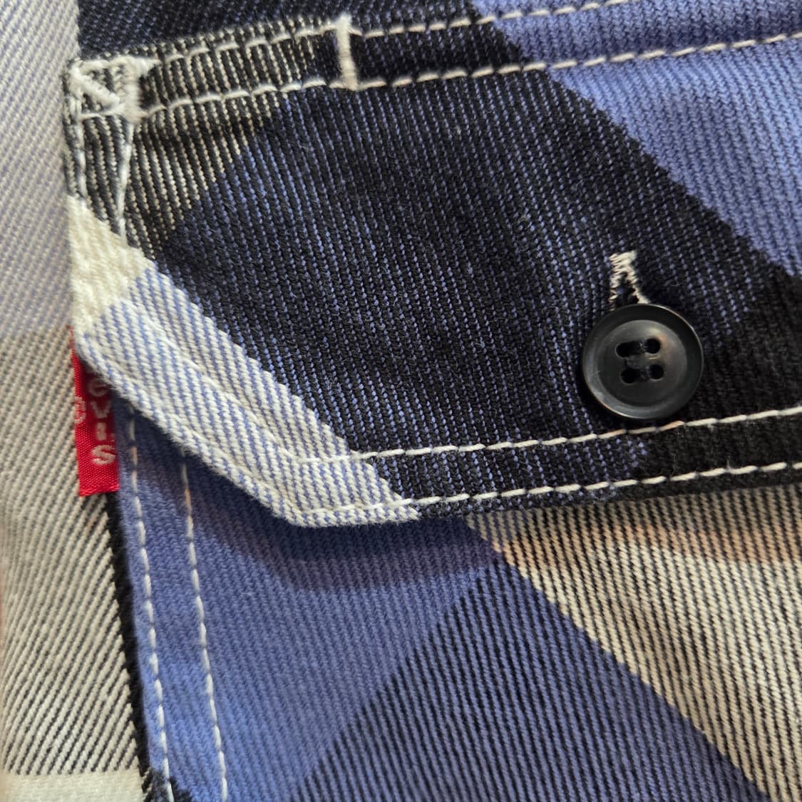 리바이스 레드탭 일본판 블루 체크 셔츠 상품이미지3