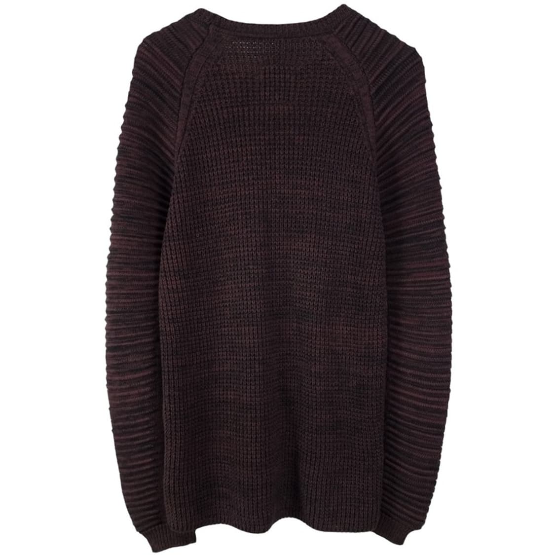 [지스타 로우] 주름 짜임 슬리브 레글런 니트 챠콜 M19288 상품이미지3