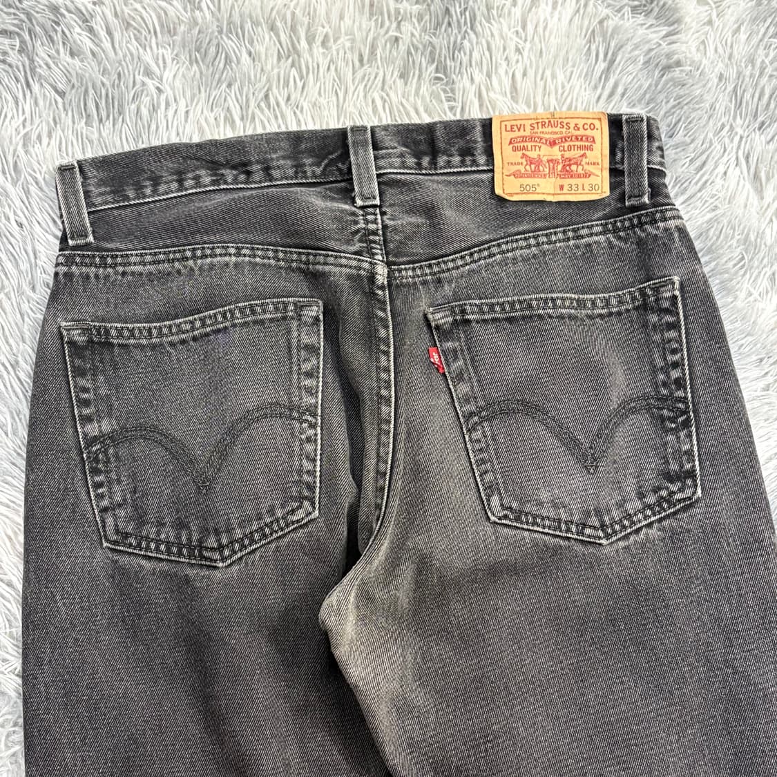 Levi’s 리바이스 505 흑청 데님팬츠 상품이미지5