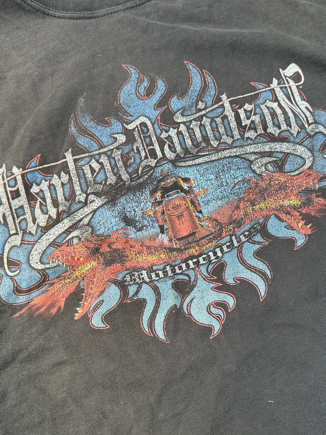 [할리데이비슨] •00s Vintage Chunky River Tee 상품이미지2