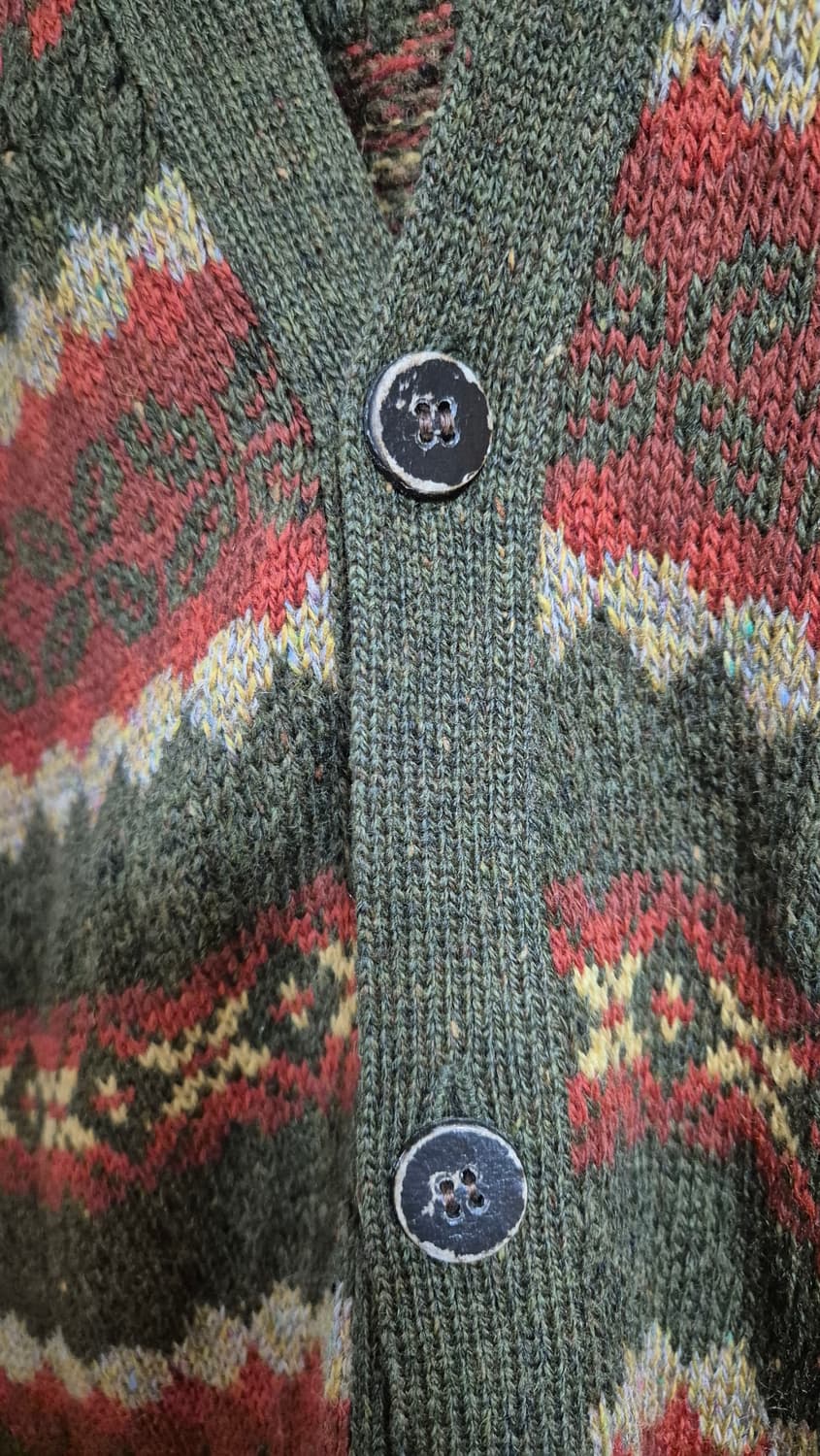 해리스 윌슨 70~80년대 페어아일 울 가디건 상품이미지4