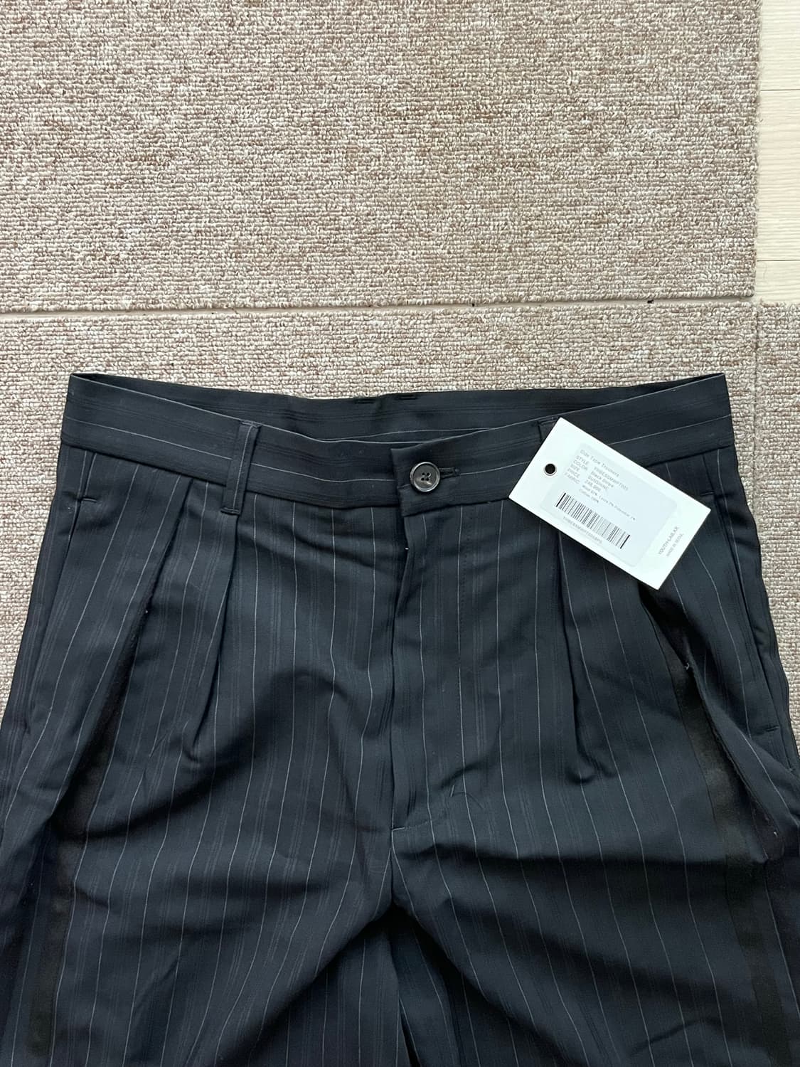 YOUTH 유스  Side Tape Trousers Black Strip 상품이미지3