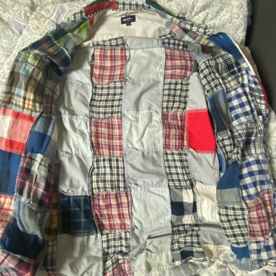 패치워크 셔츠  상품이미지4