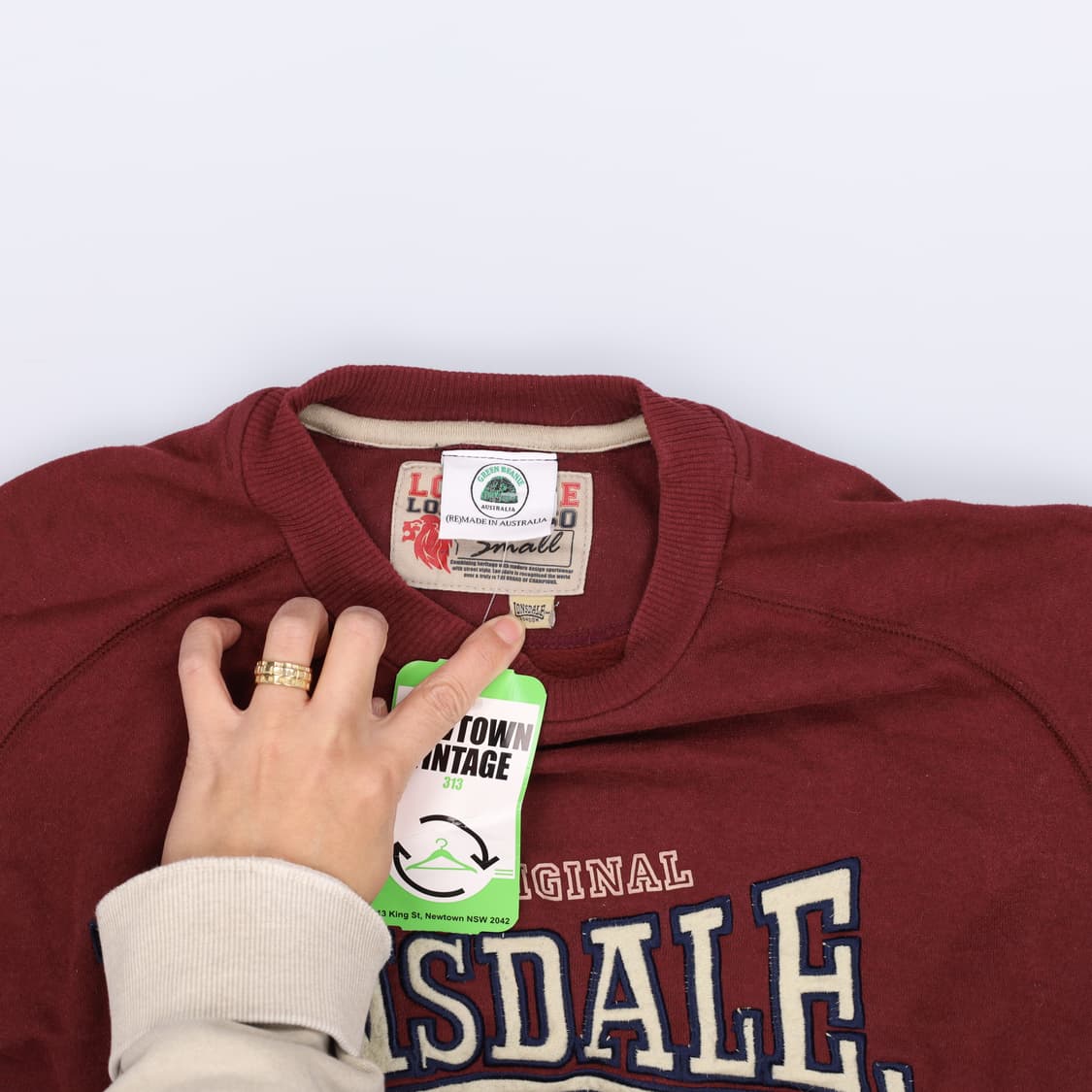 [S] 새상품 론즈데일 여성 크롭 맨투맨 0115H1 상품이미지3