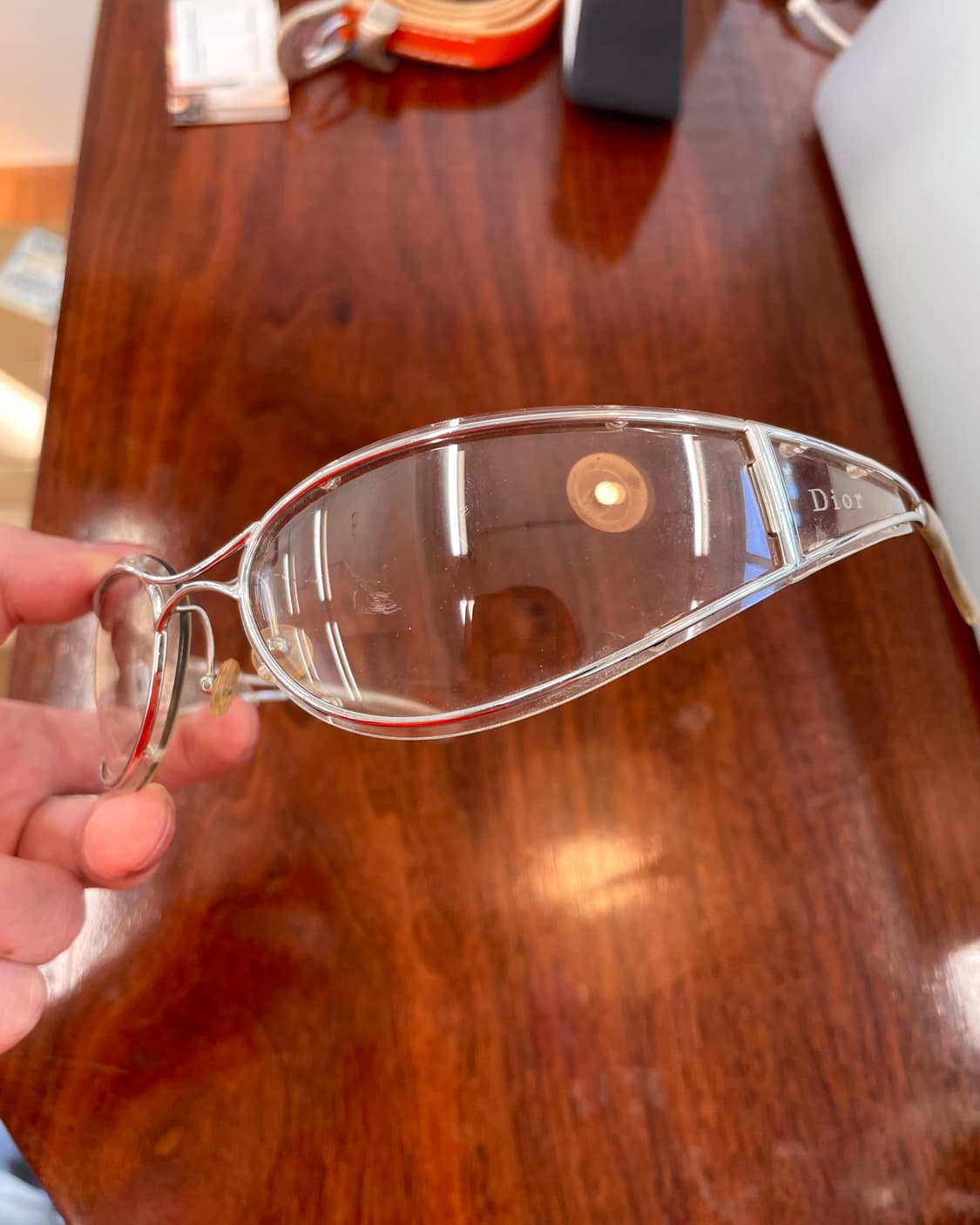디올 2001SS 클리어 선글라스 상품이미지6