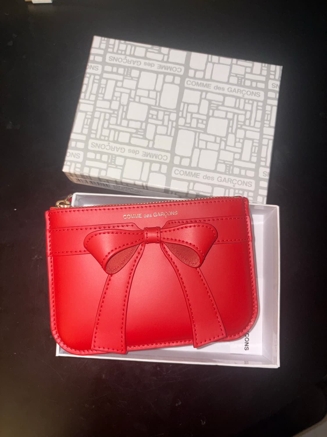 꼼데가르송 빅 보우 월렛 레드 상품이미지2