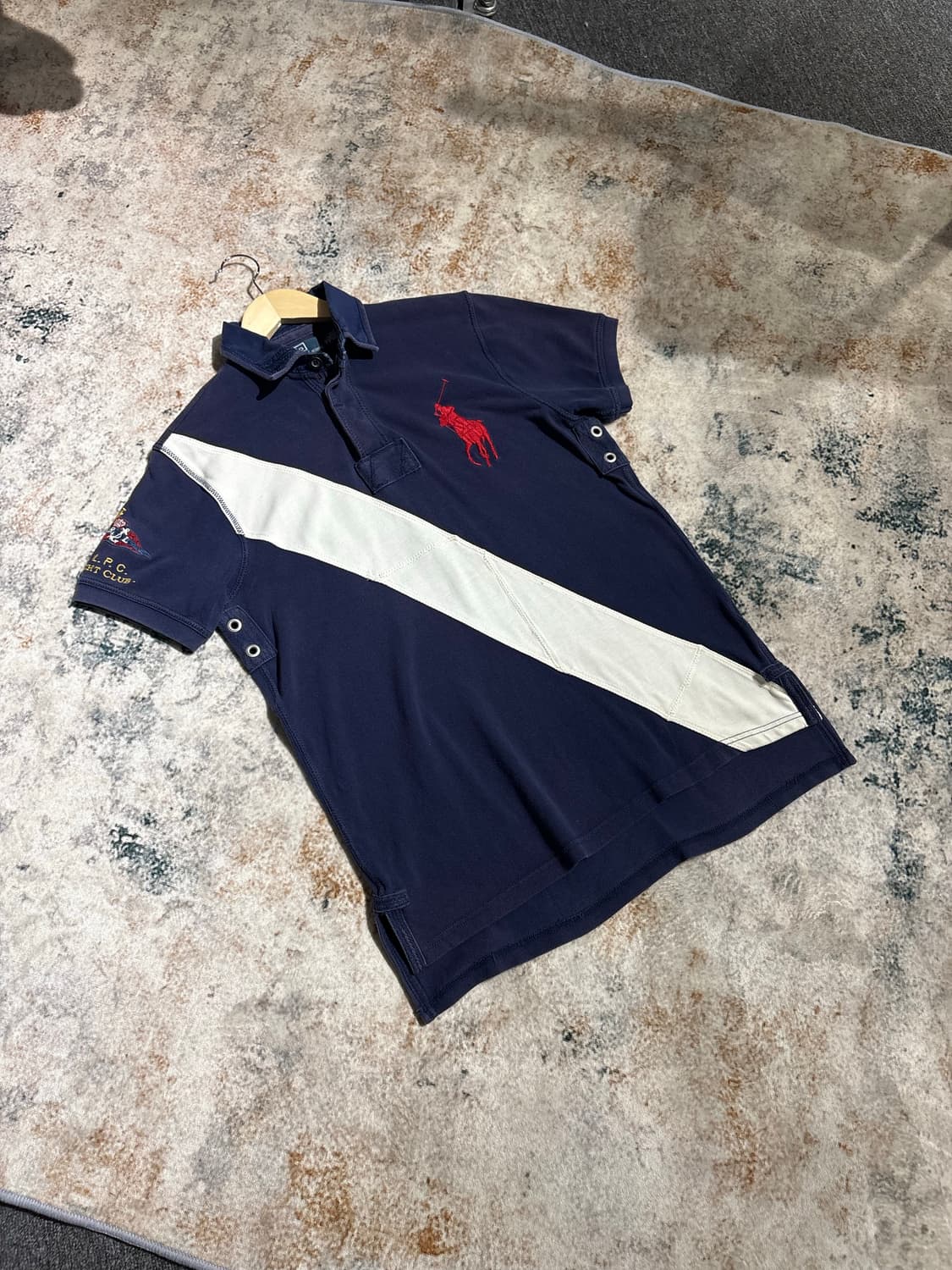 폴로 랄프로렌 빅포니 사선포인트 카라 반팔티셔츠 상품이미지1