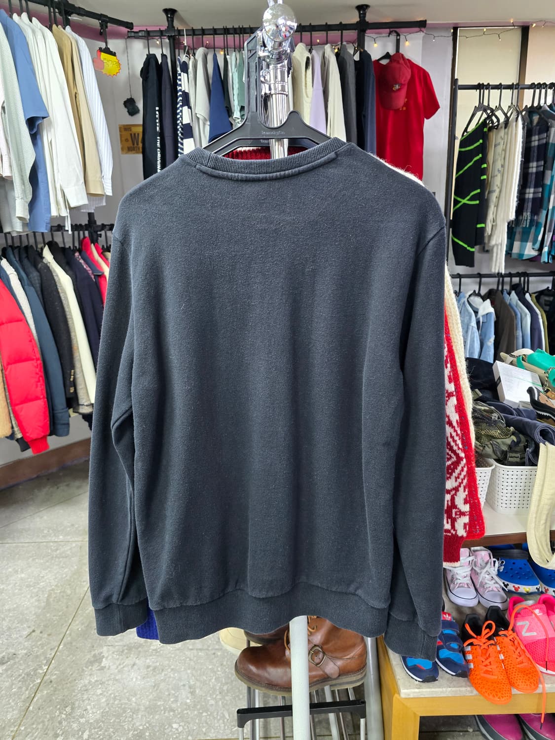 캉골 블랙 맨투맨 (1300) 상품이미지2