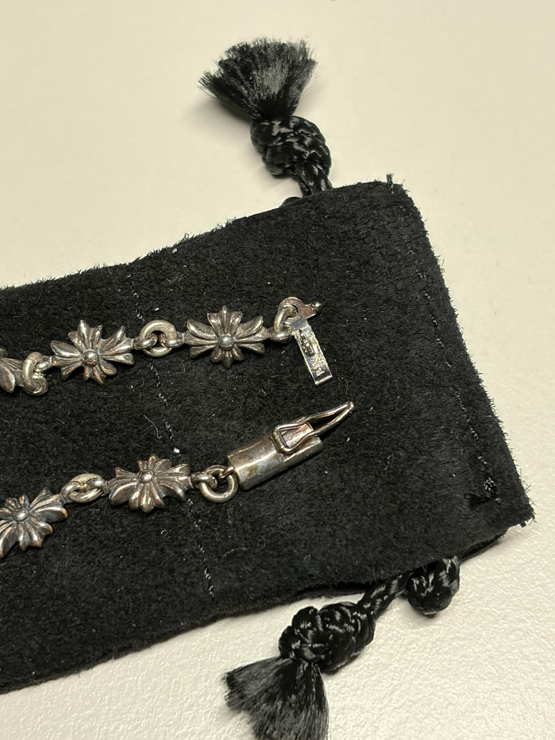 (새상품) 크롬하츠 타이니 e-ch 팔찌 12링크 풀구성 상품이미지6