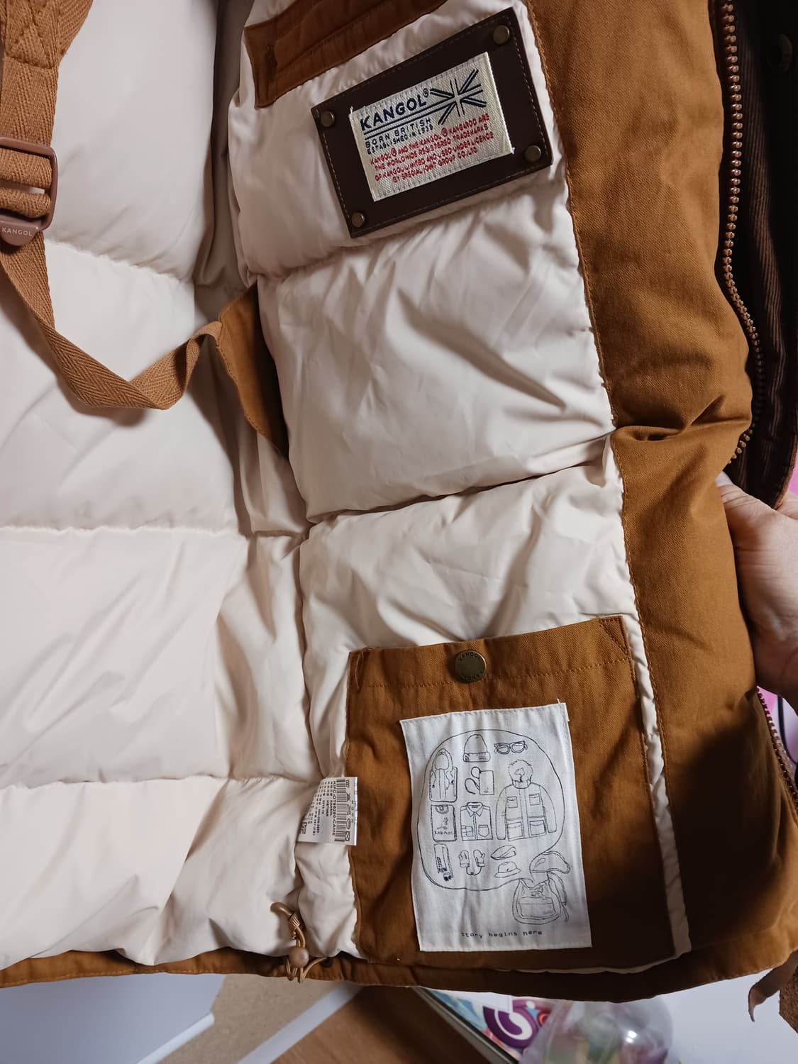 캉골 콤비네이션 다운패딩 상품이미지4