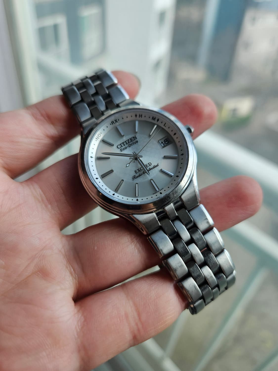 2009s 시티즌 엑시드(EXCEED) 에코 드라이브 전파 티타늄 시계 상품이미지1