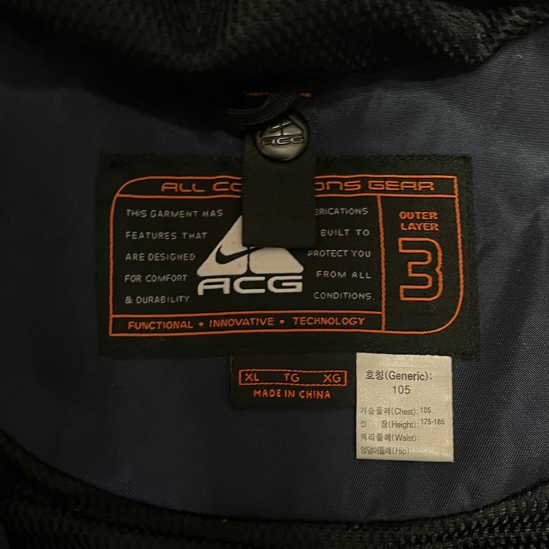 XL 나이키 ACG 테크놀리지 고프코어 마운틴 카파 상품이미지5