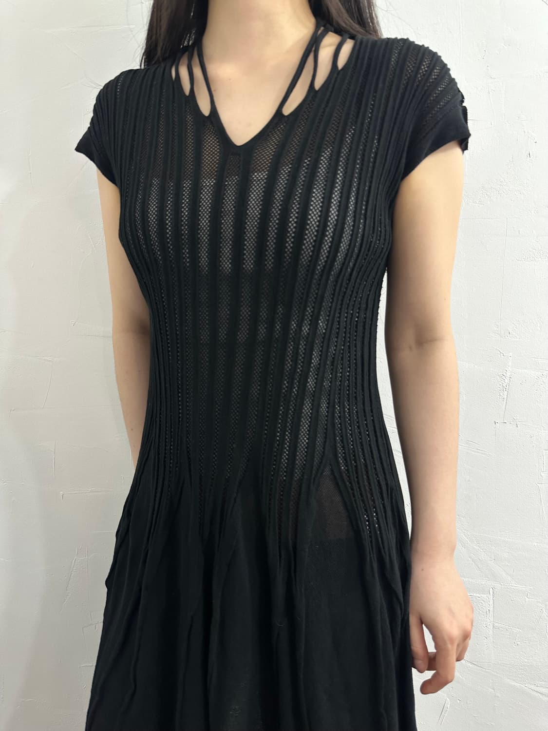 hiroko koshino mesh dress 상품이미지4
