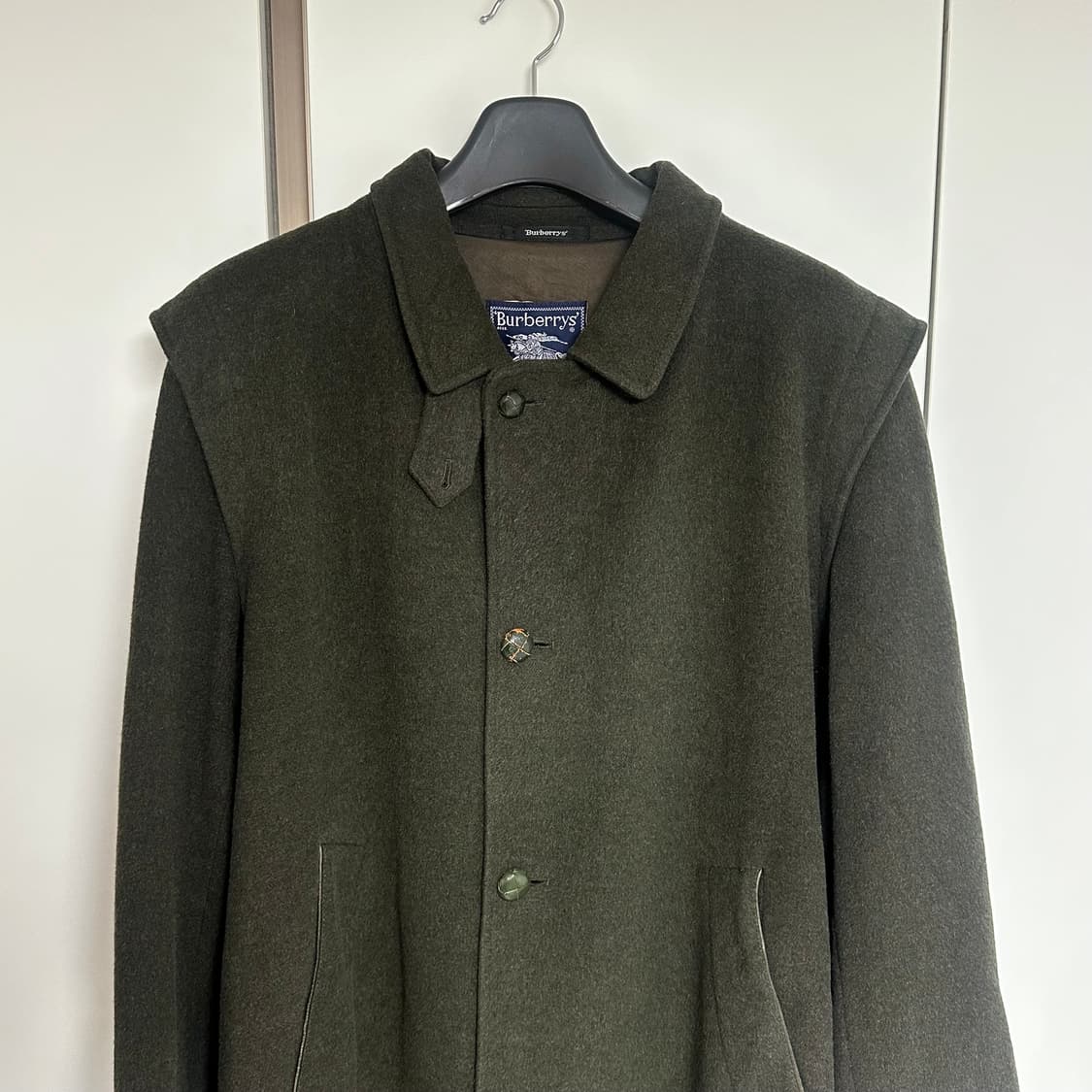 버버리 울 코트 그린 상품이미지2