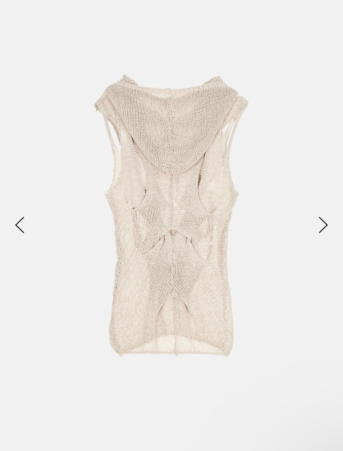 나체 OUT IN KNITTED SLEEVELESS DUSTY BEIGE 상품이미지4