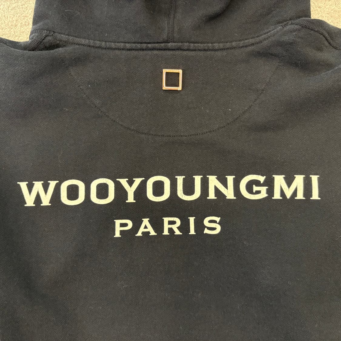 우영미 백로고 후드티 상품이미지8