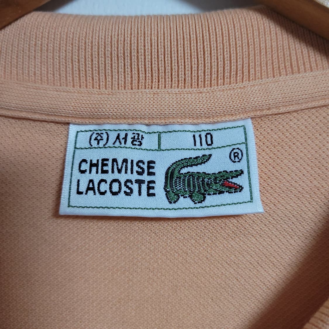 (110) LACOSTE 라코스테 반팔 피케 카라 티셔츠 살구 상품이미지2
