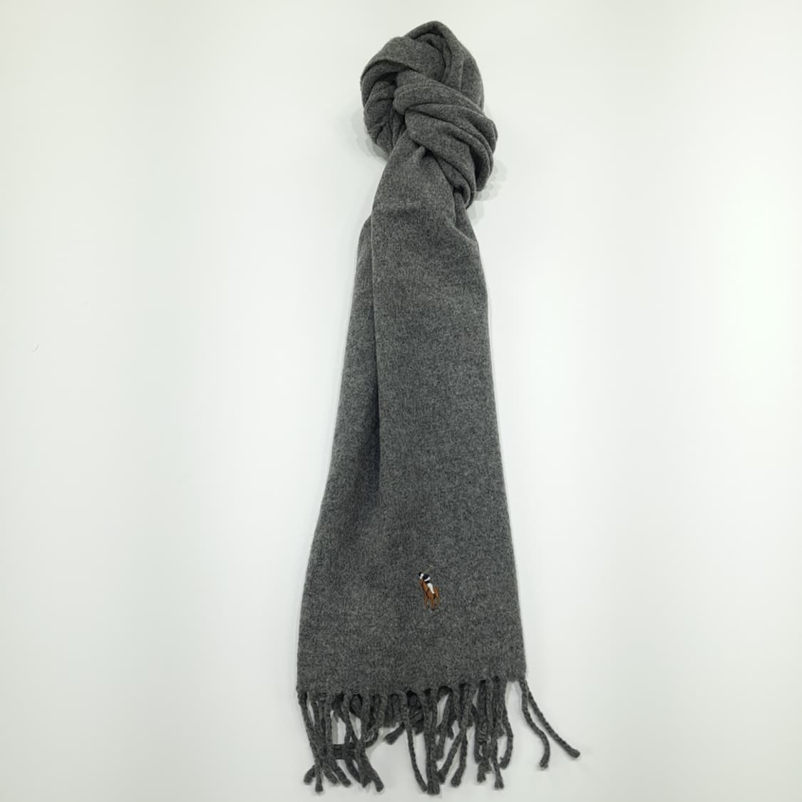 MX206 폴로 랄프로렌 그레이 울 목도리 머플러 상품이미지3