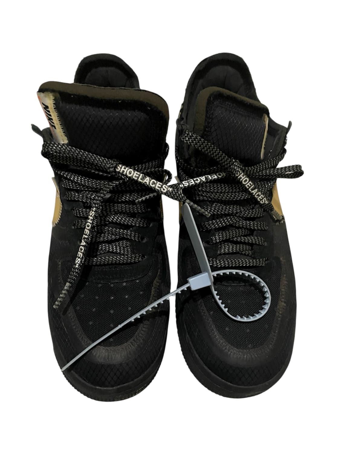 나이키 x 오프화이트 에어포스 1 로우 V2 블랙 화이트 상품이미지6