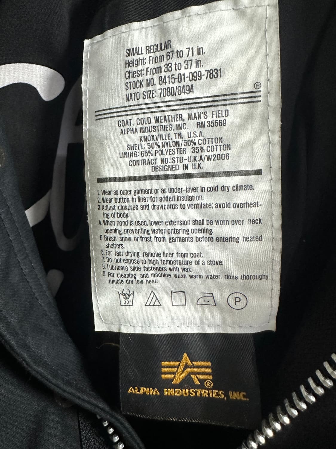 스투시x알파 00's Authentic Gear 필드 자켓 상품이미지4