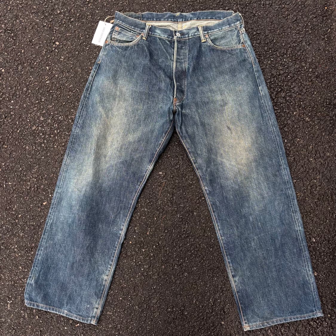 일본 에비수 빅로고 셀비지 데님 팬츠 상품이미지5