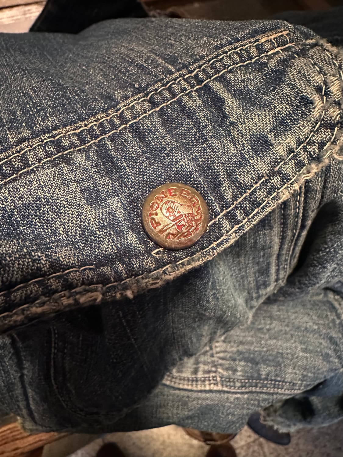 50s USA 빈티지 몽고메리워드 Pioneer 데님 초어 자켓 상품이미지9