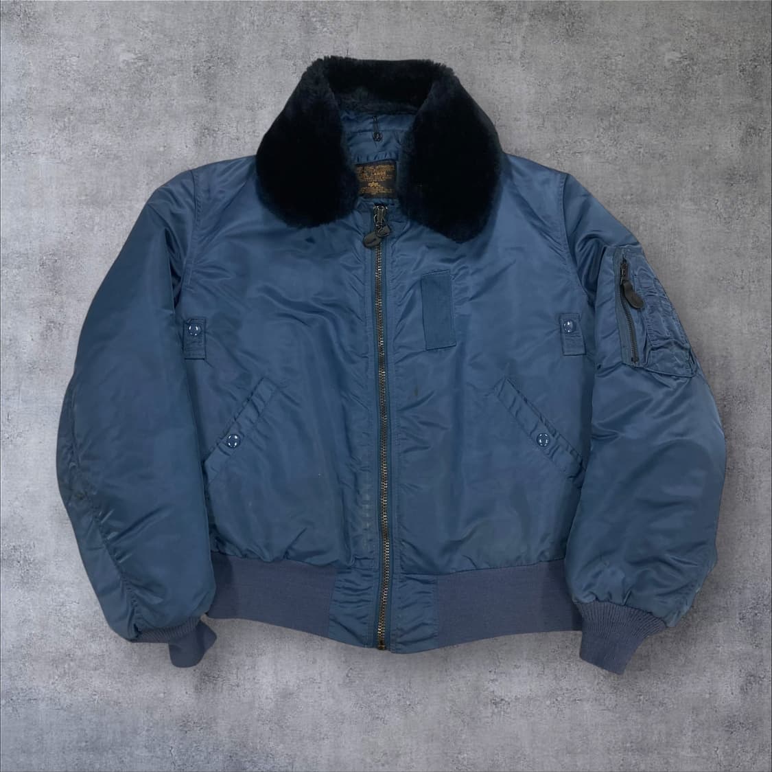 알파인더스트리 블루 컬러 B-15C 플라이트 항공 점퍼 상품이미지1