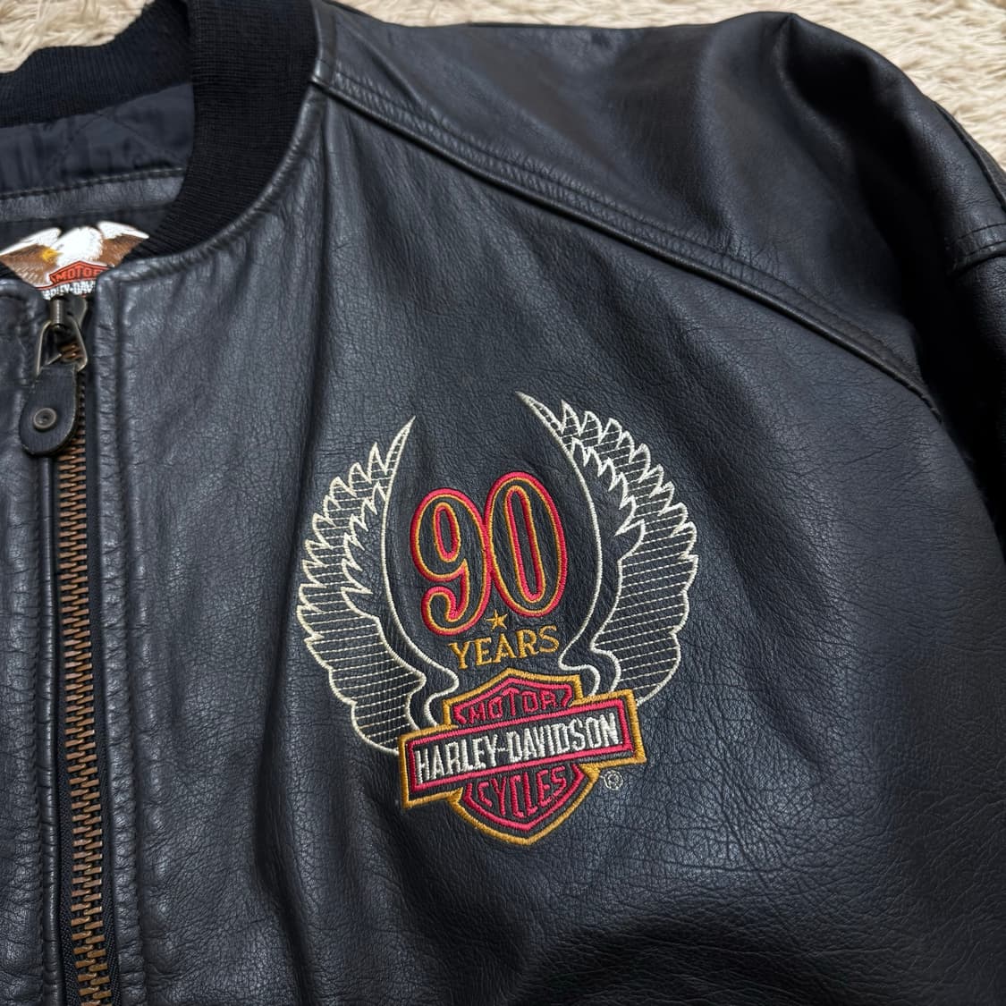 할리데이비슨 90주년 라이더 가죽자켓 상품이미지4
