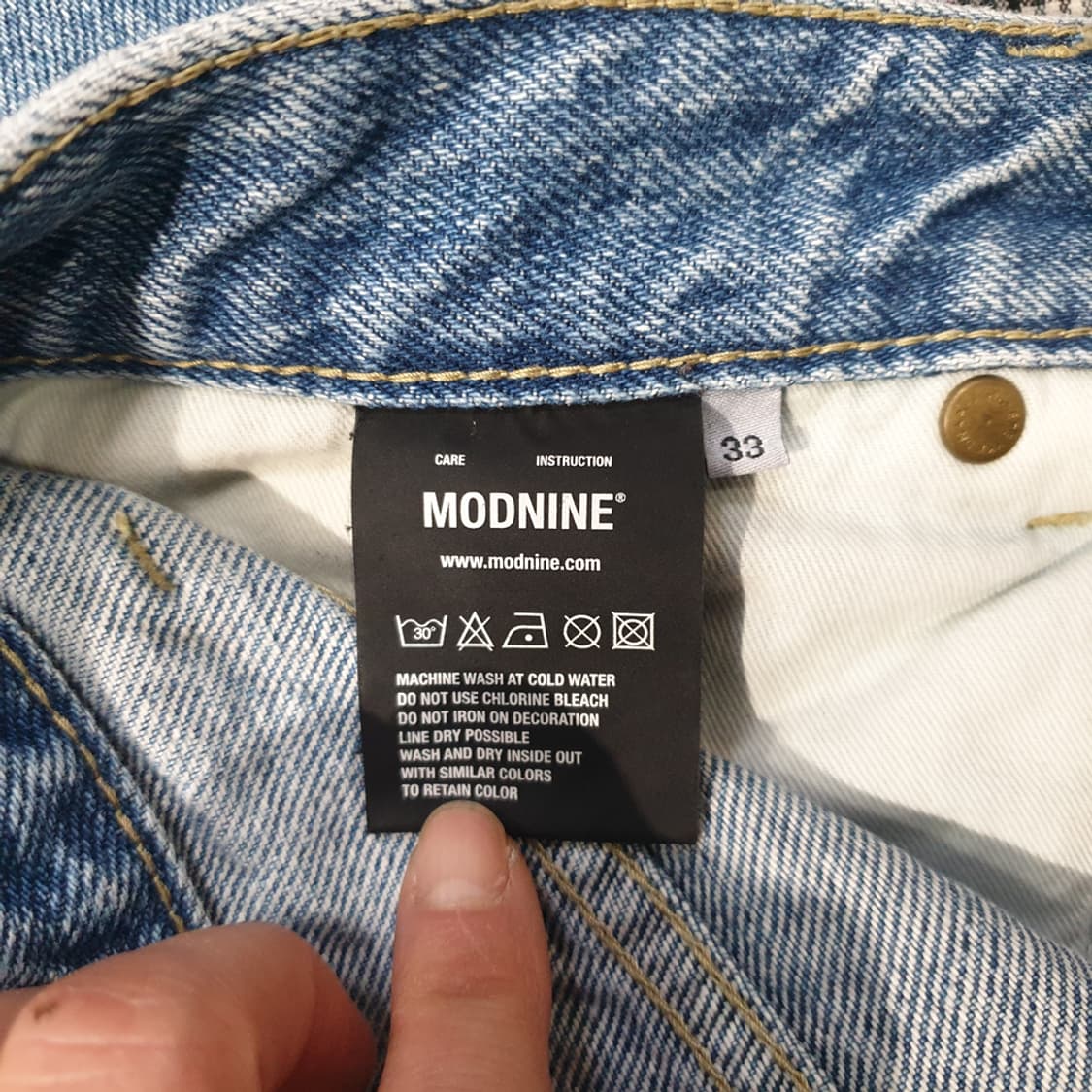 모드나인 데님 청바지 33 상품이미지8