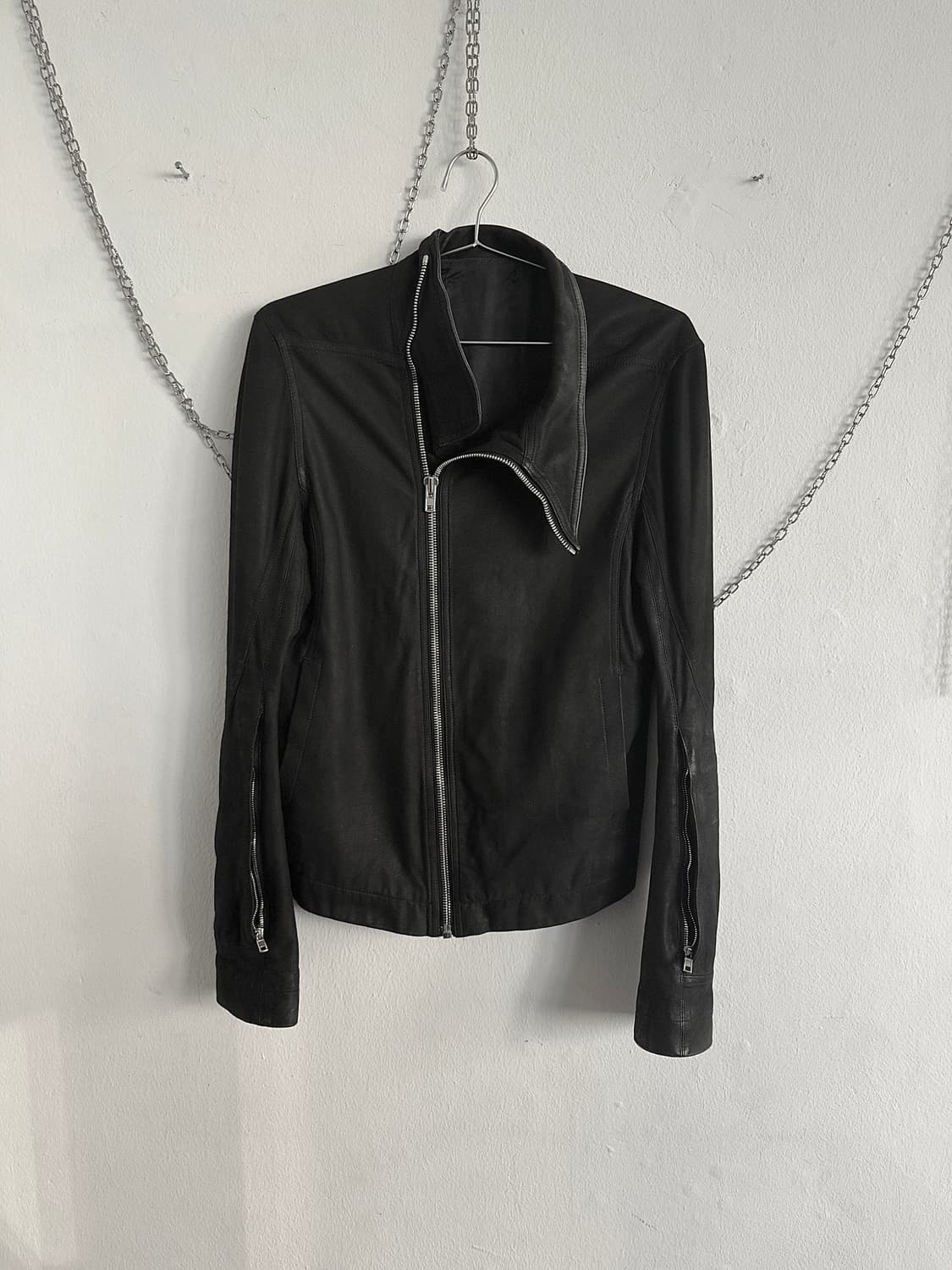 홀드중* 릭오웬스 16SS 포켓슬리브 몰리노 레더자켓 상품이미지3